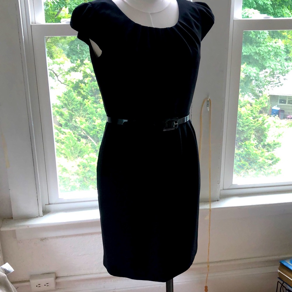 Saks Fifth Avenue Puff Sleeve LBD size 14